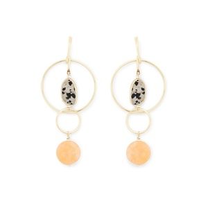 Aster Gold Rue Drops in Peach & Quartz